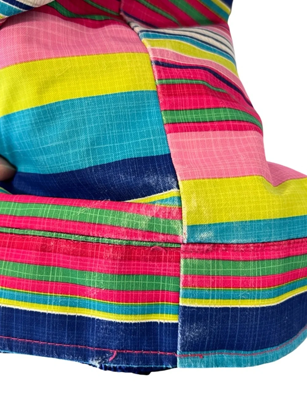 Obermeyer Snowverall I-Grow Girls Size 8 Bright Pink Multi-Stripe‎ Snow Bibb